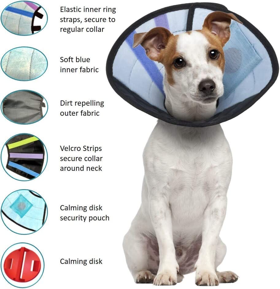 Calm Paws Caring Dog Collar with Calming Disk for Dogs - Small  