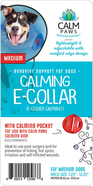 Calm Paws Dog E-Collar - Blue - Medium - 7.25 - 12.25 I