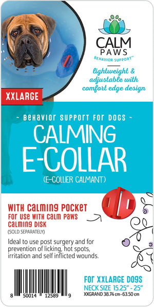 Calm Paws Dog E-Collar - Blue - X Extra Large - 15.25 - 25 In