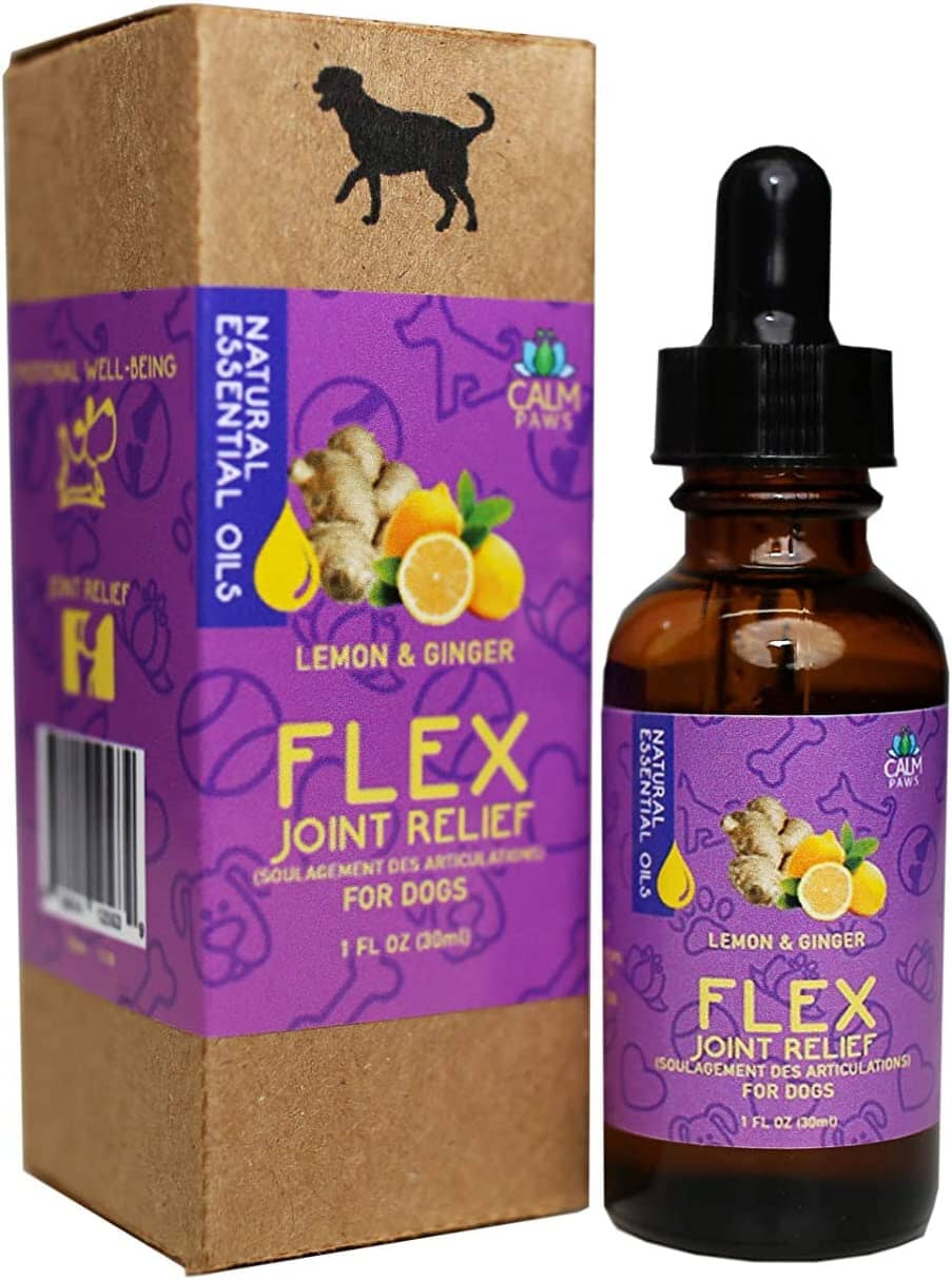 Calm Paws Essential Oil Flex Joint Relief for Dogs - Lemon/Ginger - 1 Oz  