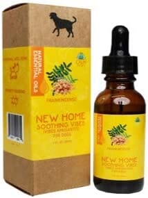 Calm Paws Essential Oil New Home Soothing Tincture for Dogs - Frankincense - 1 Oz  