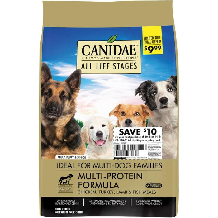 Canidae All Life Stages Multi-Protein Dry Dog Food - Chicken and Turkey - 4 Lbs - 6 Pack