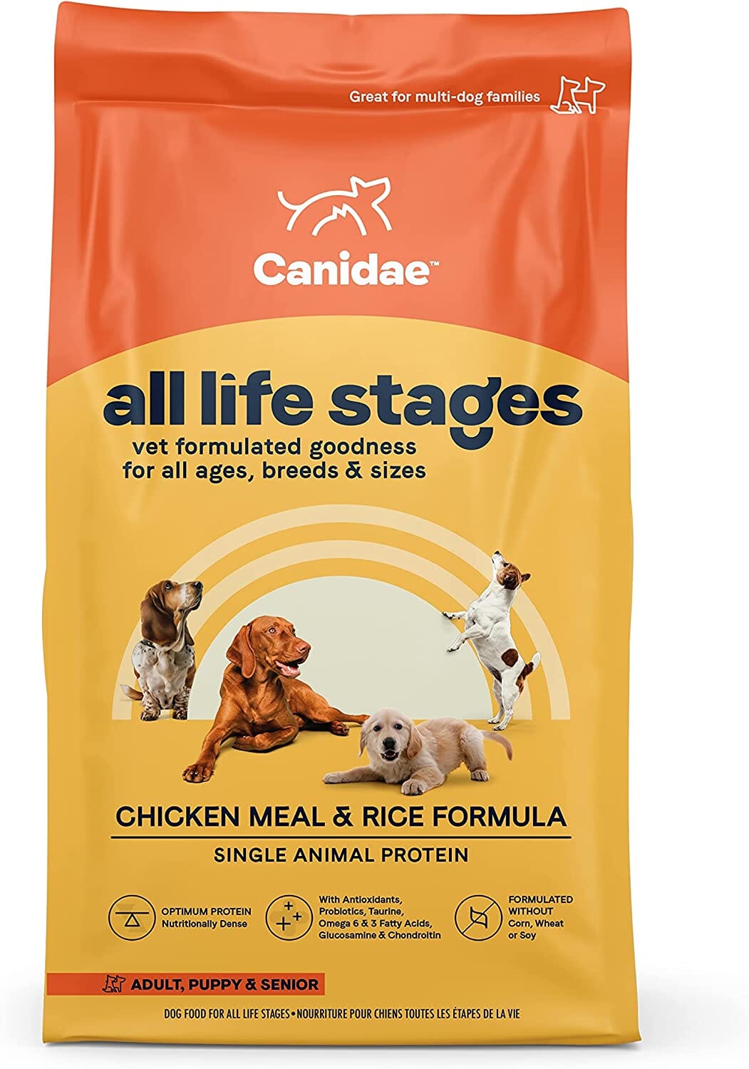 Canidae All Life Stages Premium Dry Dog Food - Chicken Meal and Rice - 15 Lbs  