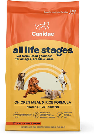 Canidae All Life Stages Premium Dry Dog Food - Chicken Meal and Rice - 15 Lbs