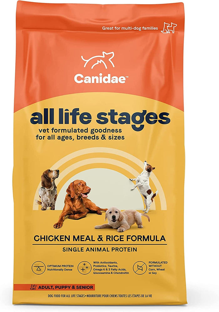 Canidae All Life Stages Premium Dry Dog Food - Chicken Meal and Rice - 30 Lbs