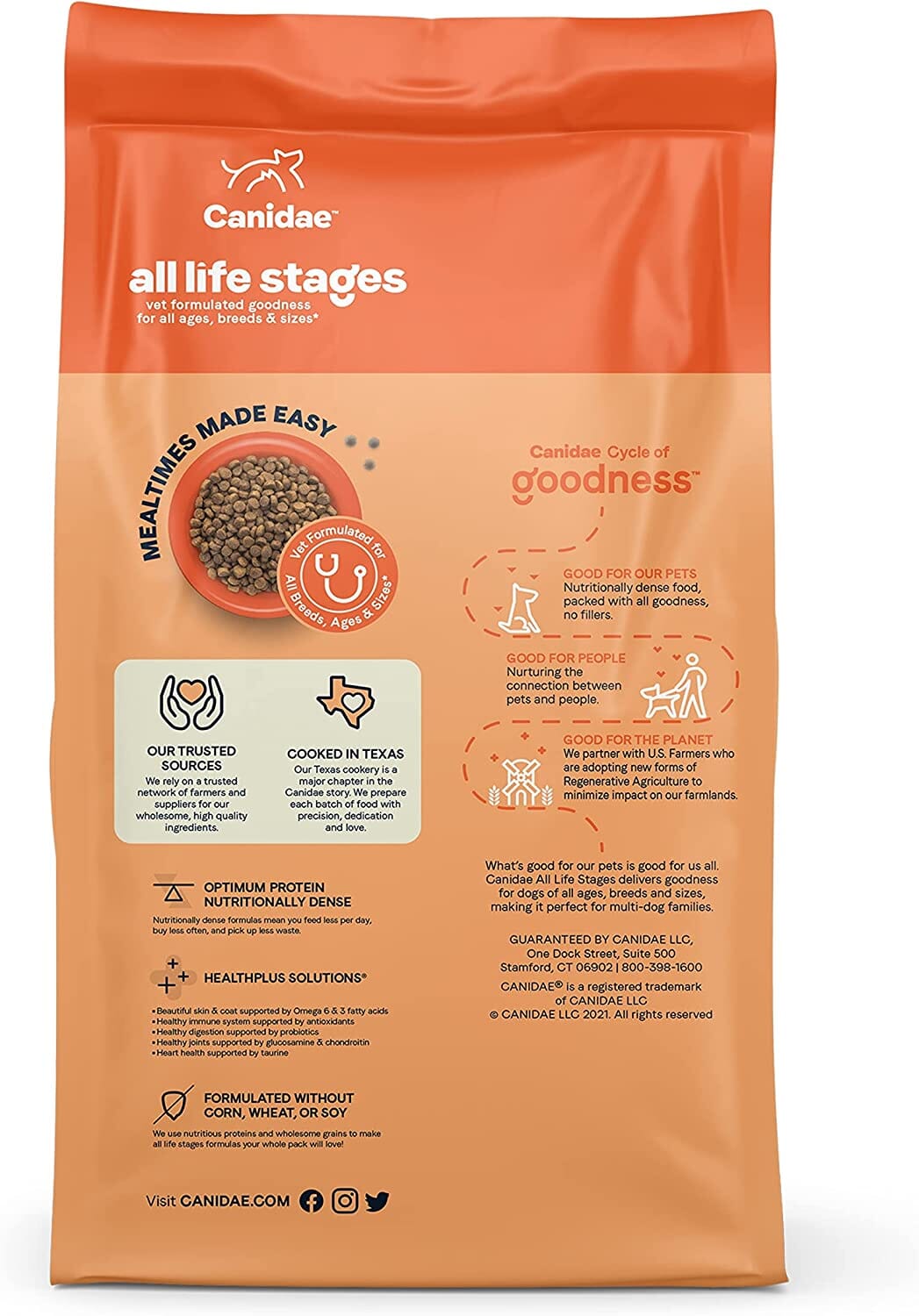 Canidae All Life Stages Premium Dry Dog Food - Lamb Meal and Rice - 15 Lbs  