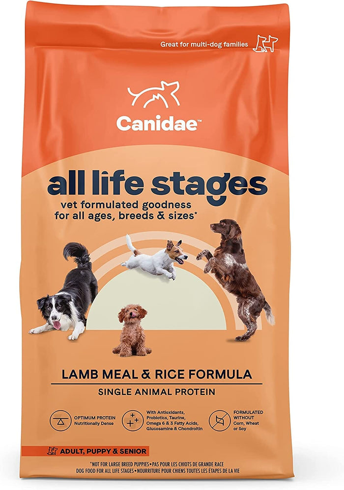 Canidae All Life Stages Premium Dry Dog Food - Lamb Meal and Rice - 15 Lbs