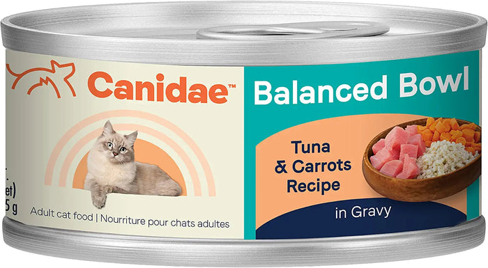 Canidae Balanced Bowl Cat Wet Food Canned Cat Food - Tuna/Carrot - 3 Oz - Case of 24