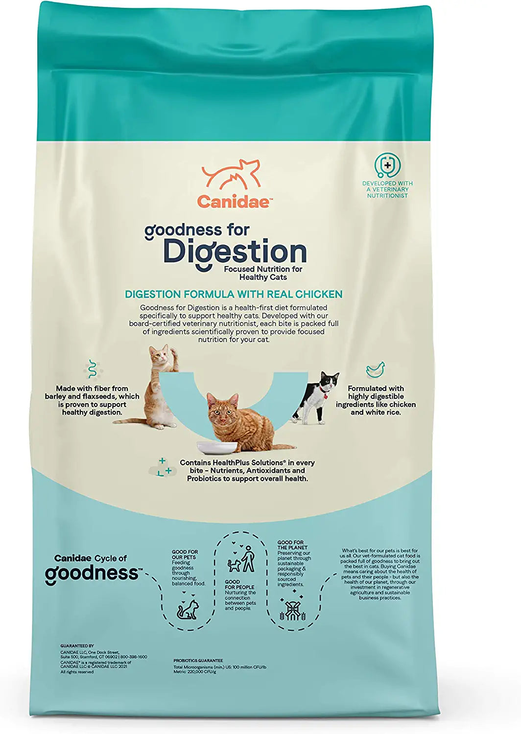 Canidae Goodness for Digestion Dry Cat Food - Chicken - 10 Lbs  