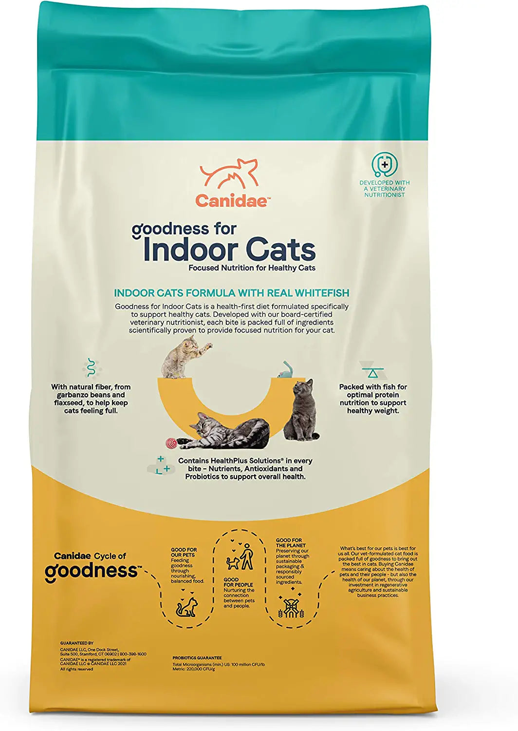 Canidae Goodness for Indoor Dry Cat Food - Whitefish - 10 Lbs  