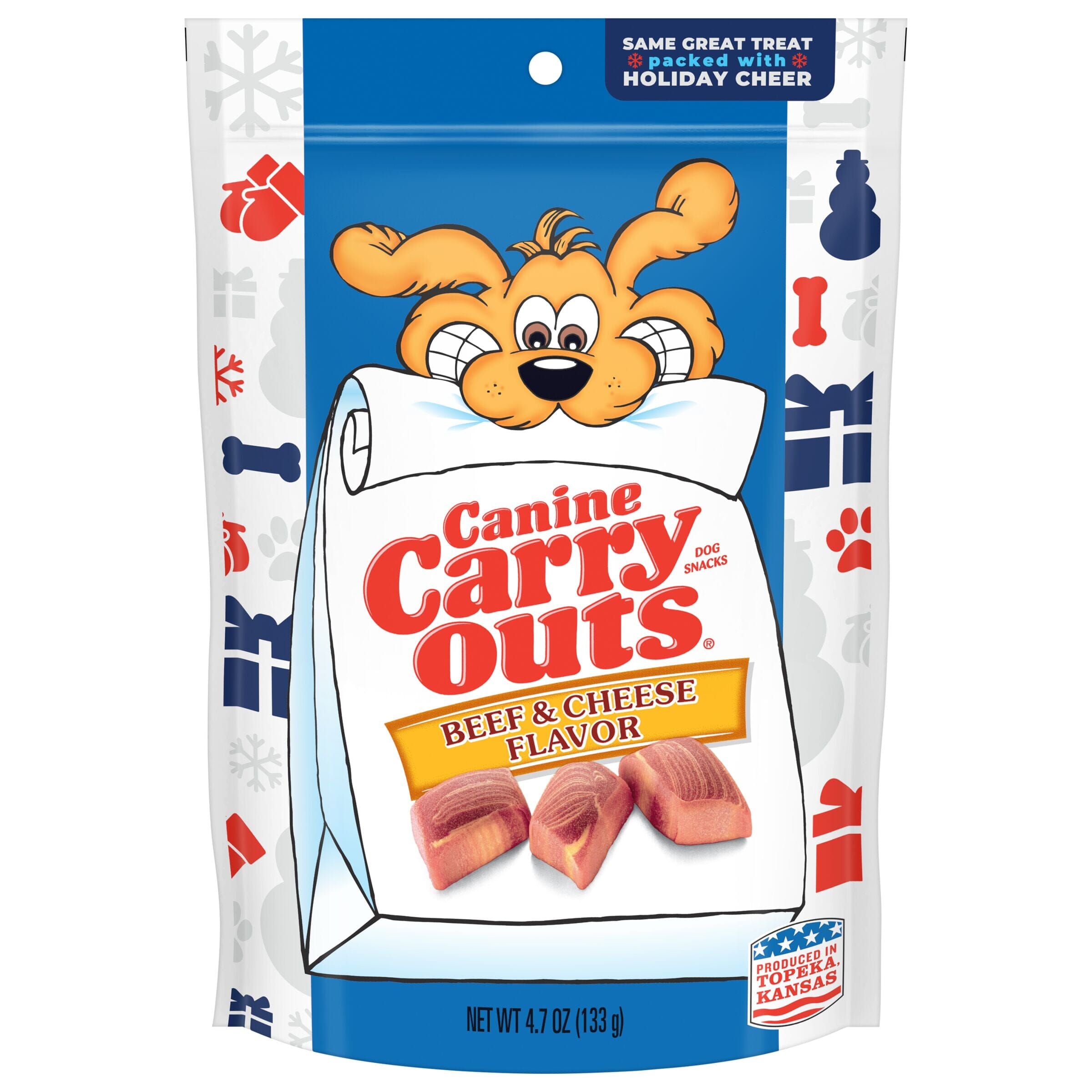 Canine Carry Outs Beef & Cheese Flavor Dog Treats - 4.5 Oz  