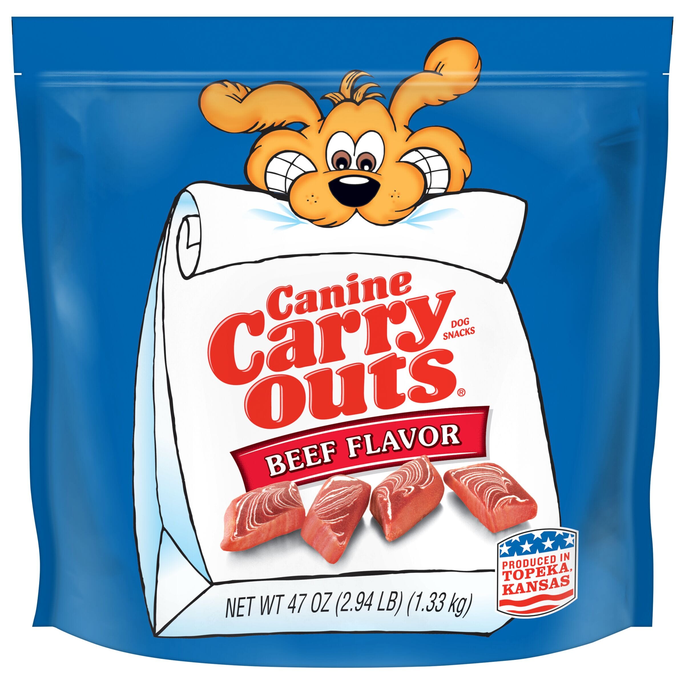 Canine Carry Outs Beef Flavor Dog Treats - 47 Oz  