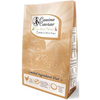 Canine Caviar Free Spirit All Life Stages Chicken & Pearl Millet Dry Dog Food - 4.4 lb Bag