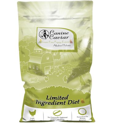 Canine Caviar Grain Free Puppy Chicken & Split Pea Dry Dog Food - 4.4 lb Bag