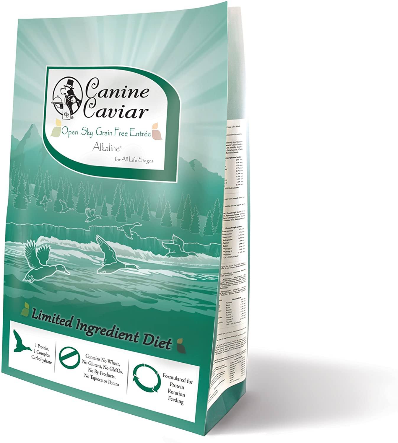 Canine Caviar Open Sky Grain-Free All Life Stages Duck & Quinoa Dry Dog Food - 11 lb Bag  