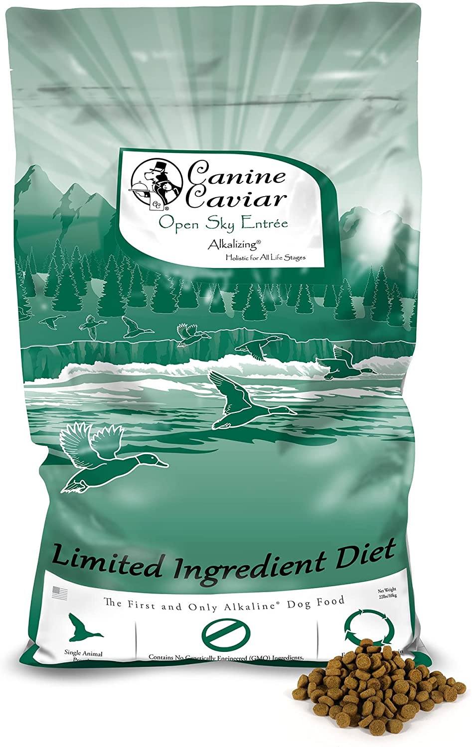 Canine Caviar Open Sky Grain-Free All Life Stages Duck & Quinoa Dry Dog Food - 22 lb Bag  