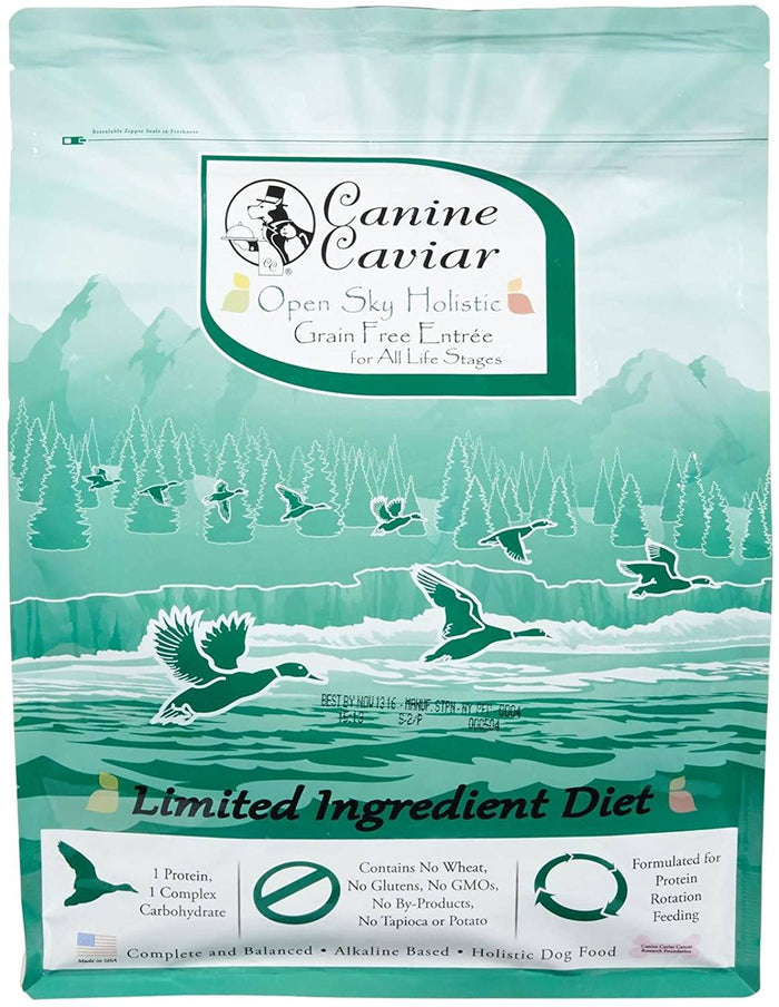 Canine Caviar Open Sky Grain-Free All Life Stages Duck & Quinoa Dry Dog Food - 4.4 lb Bag