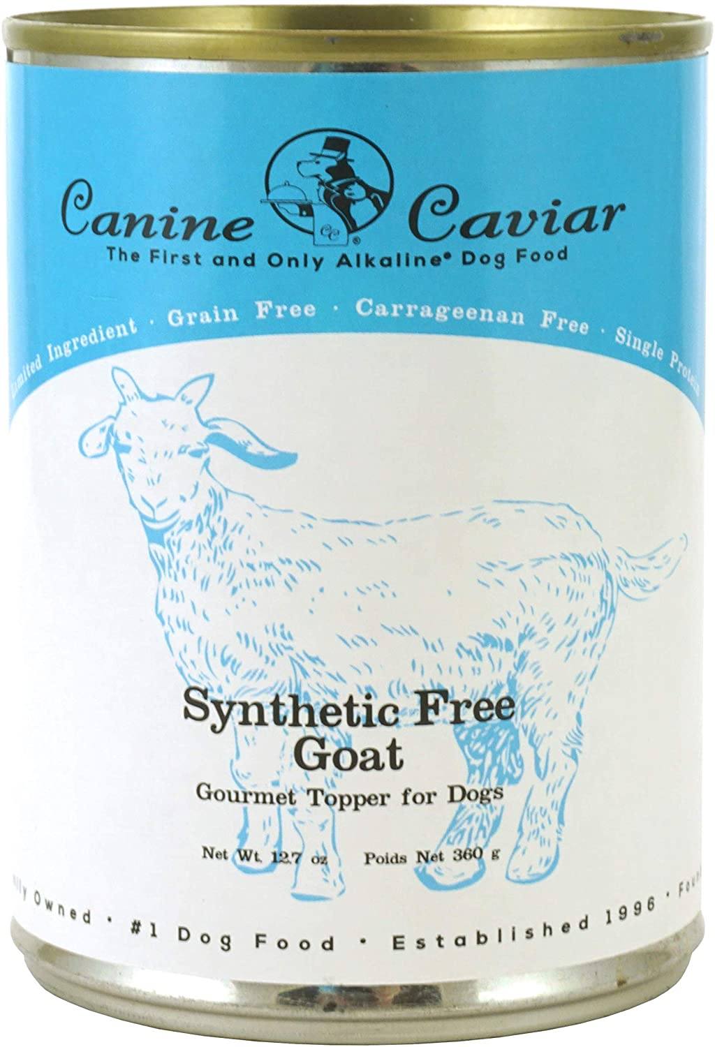 Canine Caviar Synthetic Free and Grain Free Goat Canned Dog Food - 12.7 oz - Case of 12  