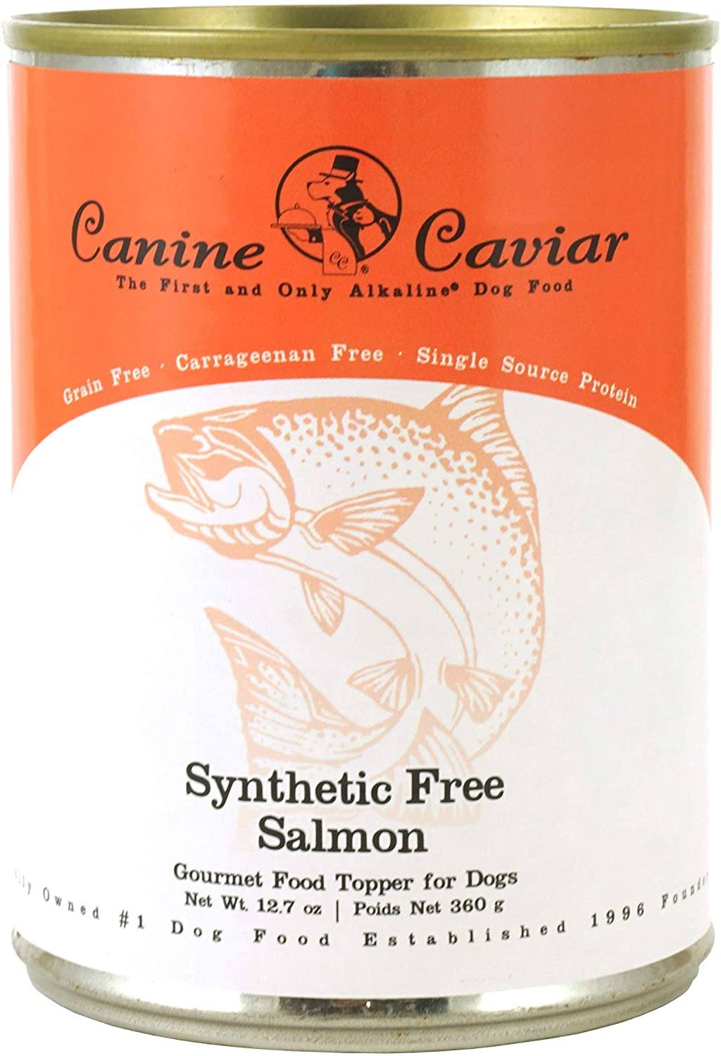 Canine Caviar Synthetic Free and Grain Free Salmon Canned Dog Food - 12.7 oz - Case of ...