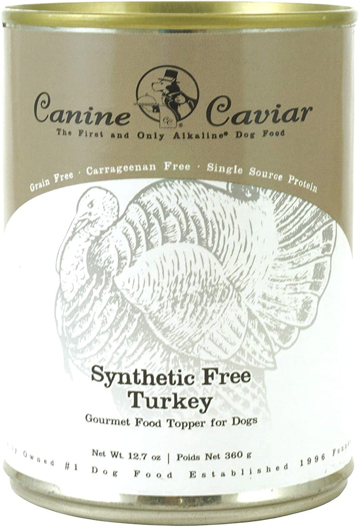 Canine Caviar Synthetic Free and Grain Free Turkey Canned Dog Food - 12.7 oz - Case of 12
