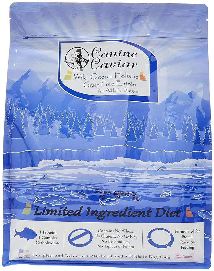 Canine Caviar Wild Ocean Grain-Free All Life Stages Herring & Quinoa Dry Dog Food - 4.4...