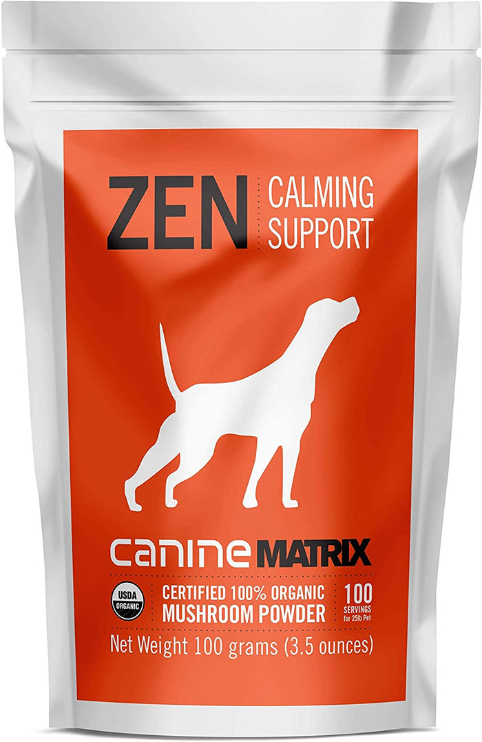 Canine Matrix 100gram (4oz) Zen Matrix Calming Mushroom Dog Supplements - 4 oz