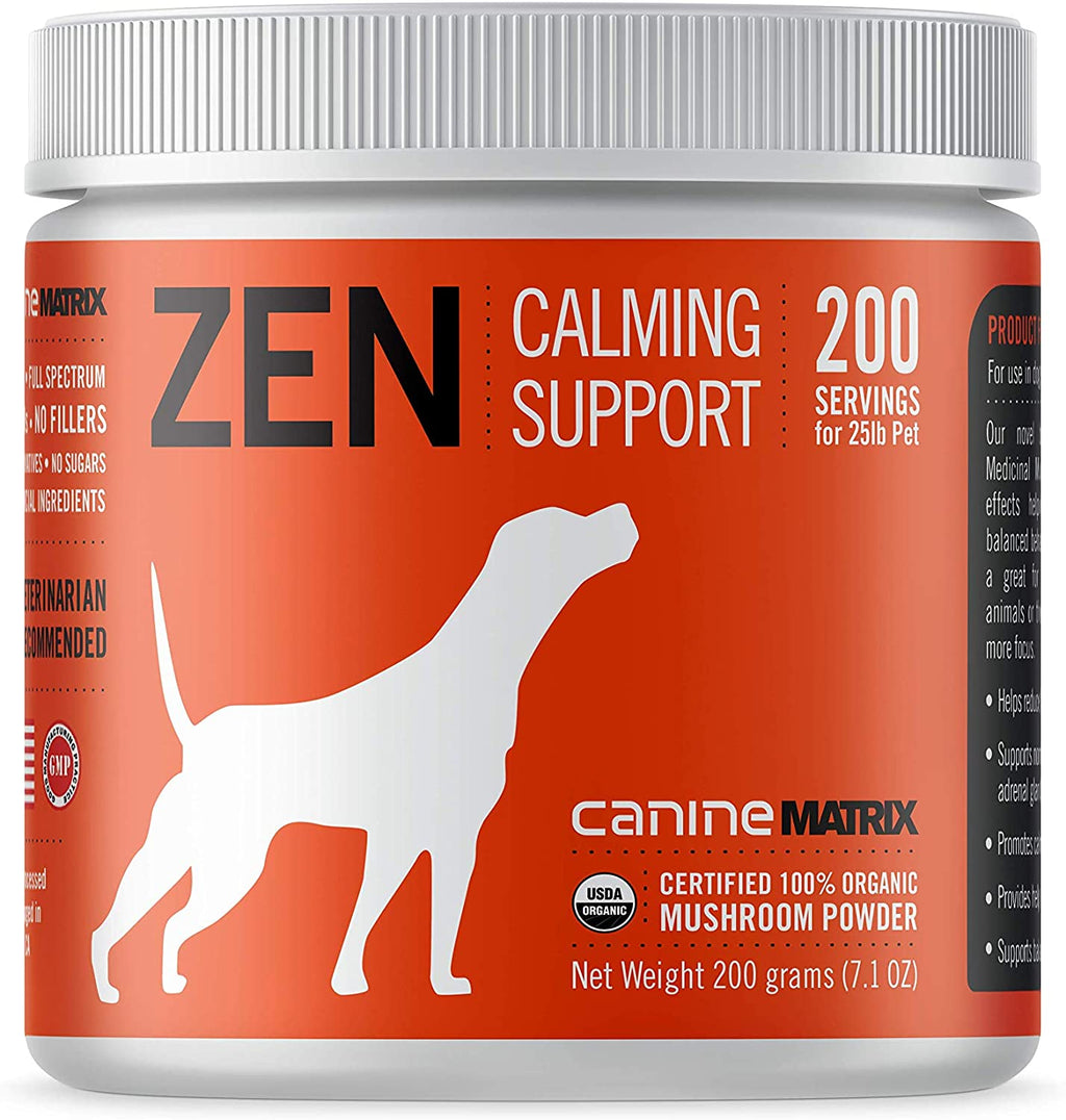 Canine Matrix 200gram (9oz) Zen Matrix Calming Mushroom Dog Supplements - 9 oz  