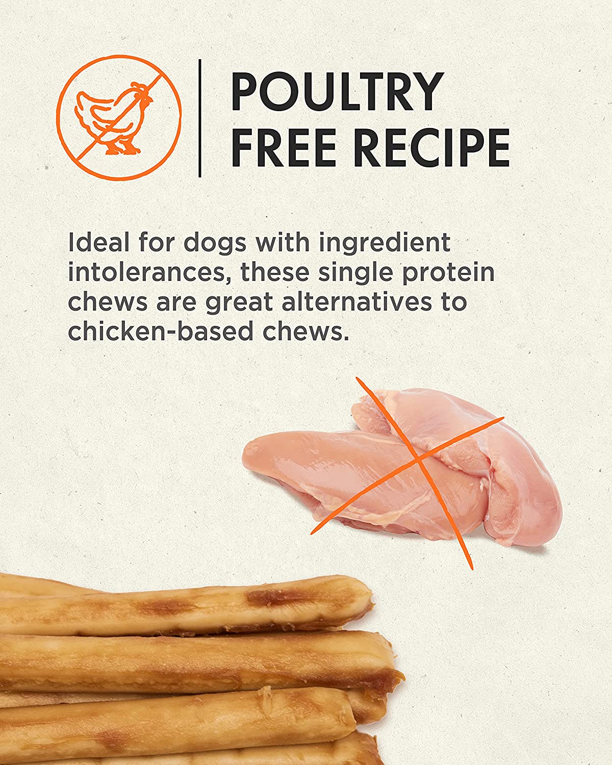 Canine Naturals Hide-Free Beef Rolls Natural Dog Chews- 5 Inch - 14.1 oz - 40 Count  