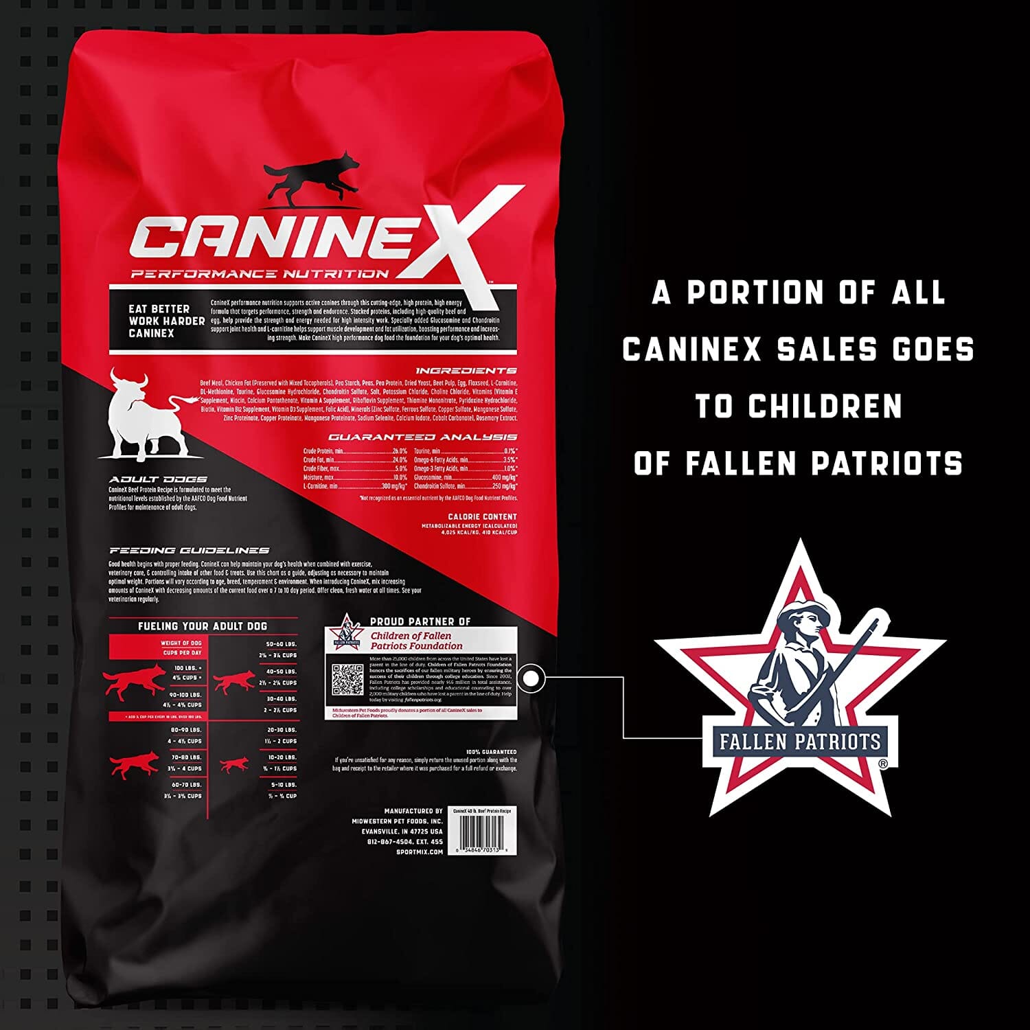 Caninex Canine X Grain-Free Dry Dog Food - Beef - 40 Lbs  