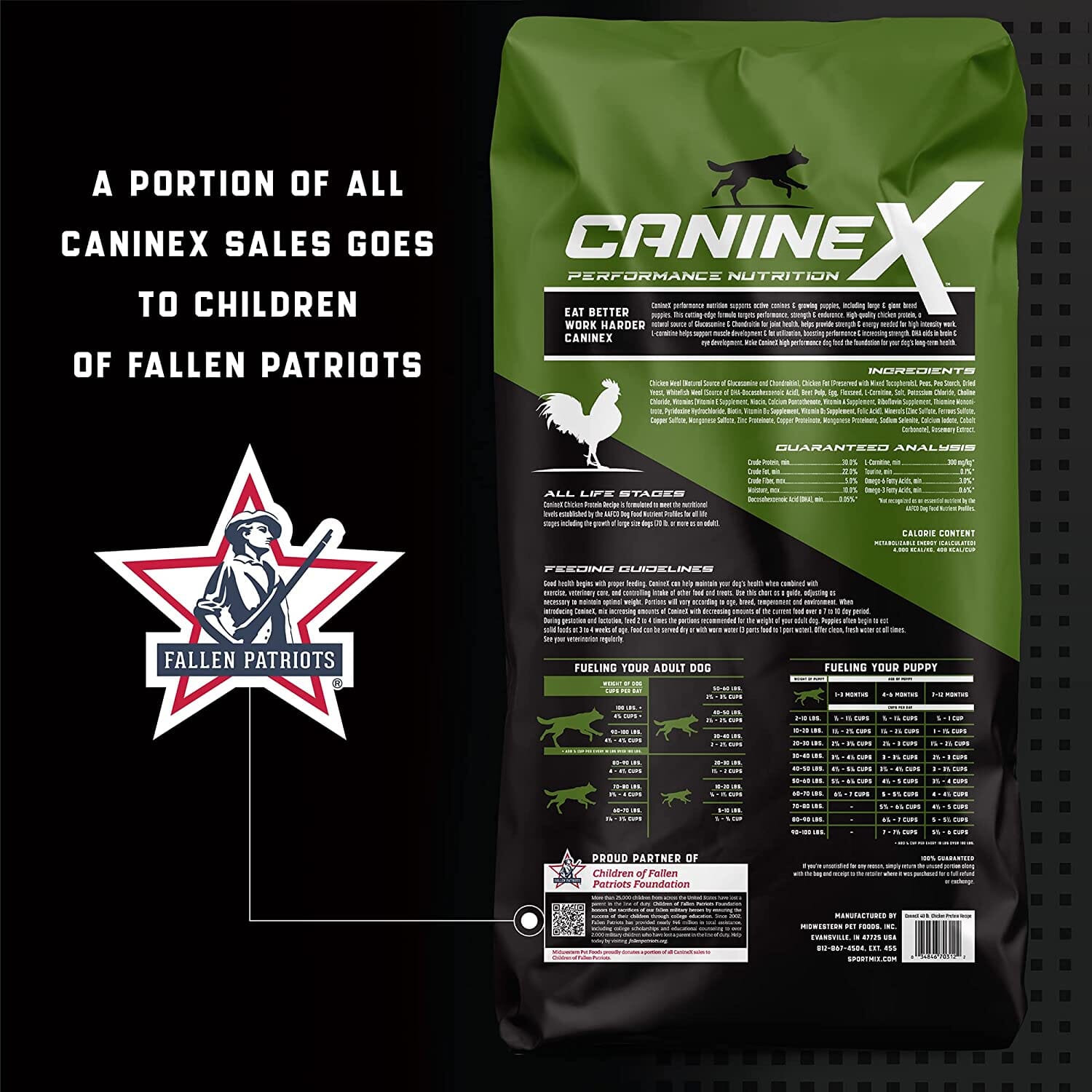 Caninex Canine X Grain-Free Dry Dog Food - Chicken - 40 Lbs  