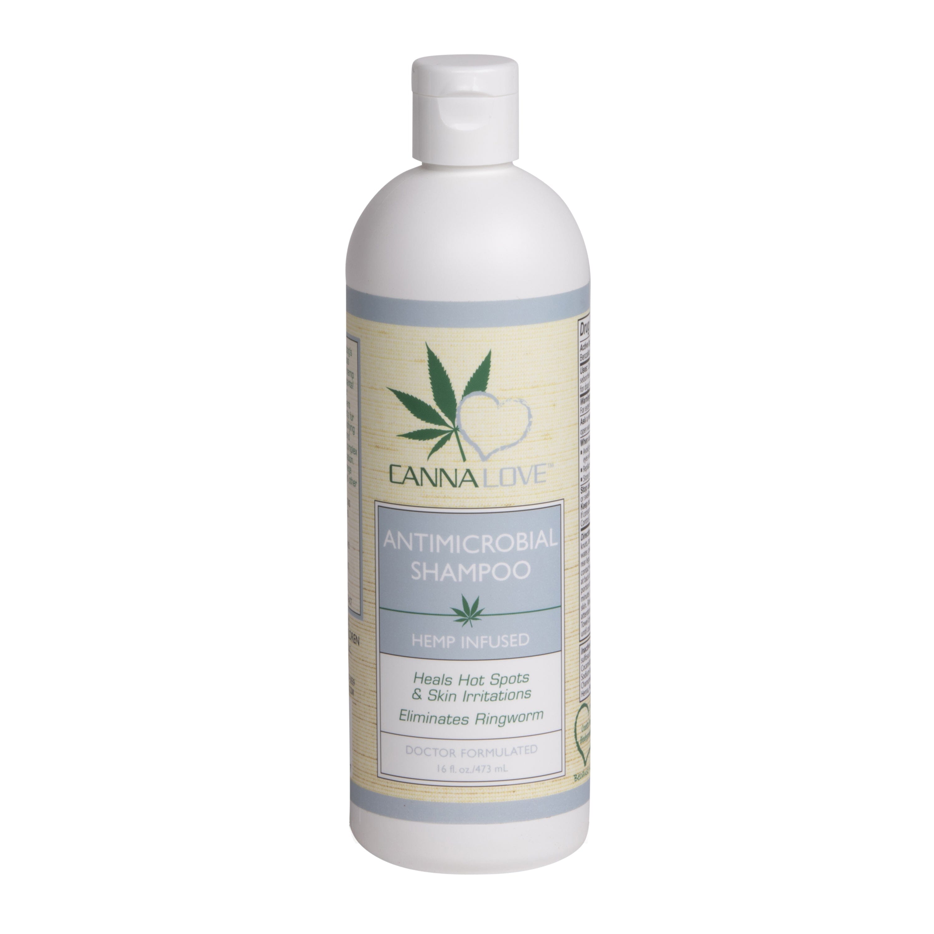 CannaLove Antimicrobial Hemp Infused Dog Shampoo - 16 fl Oz  