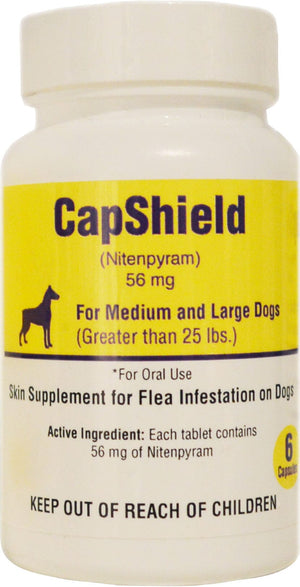 Capshield Flea and Tick Protection Tablets for Dogs - Under 25 Lbs - 6 Count
