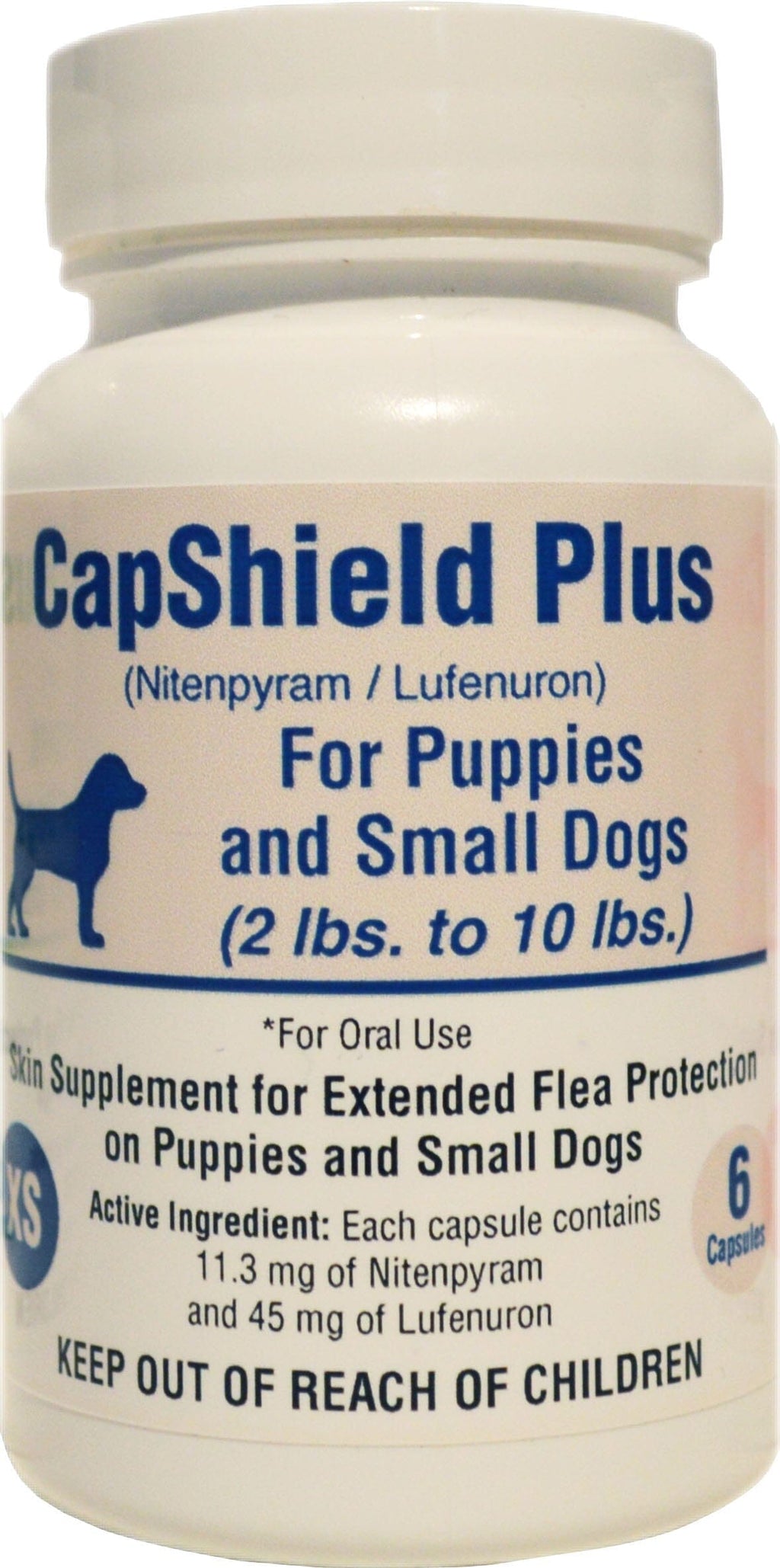 Capshield Plus Flea and Tick Protection Tablets for Dogs - 2 - 10 Lbs - 6 Count  
