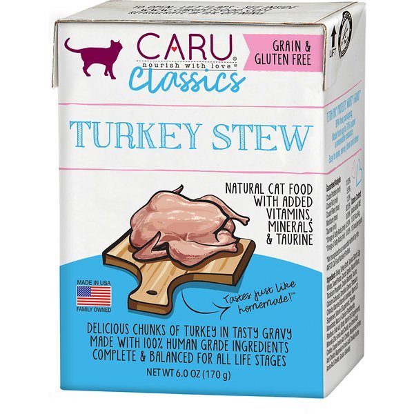 Caru Cat Turkey Stew Wet Cat Food - 6 oz - Case of 12
