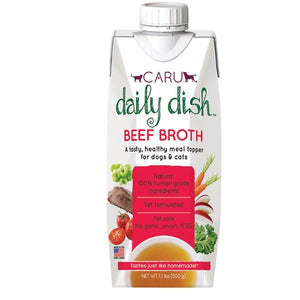 Caru Daily Dish Beef Broth Canned Cat and Dog Food - 17.6 oz - Case of 12
