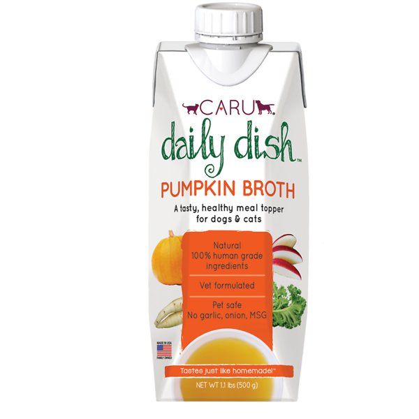 Caru Daily Dish Pumpkin Broth Canned Cat and Dog Food - 17.6 oz - Case of 12