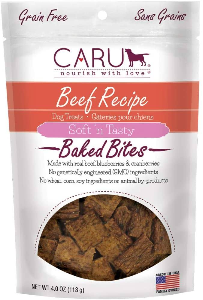 Caru Natural Beef Recipe Bites Soft and Chewy Cat Treats - 4 oz  