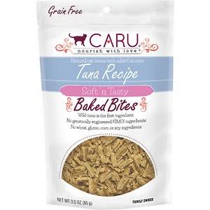 Caru Natural Tuna Recipe Bites Soft and Chewy Cat Treats - 3 oz  