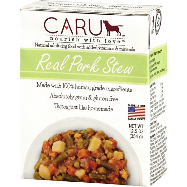 Caru Real Pork Stew Canned Dog Food - 12.5 oz - Case of 12