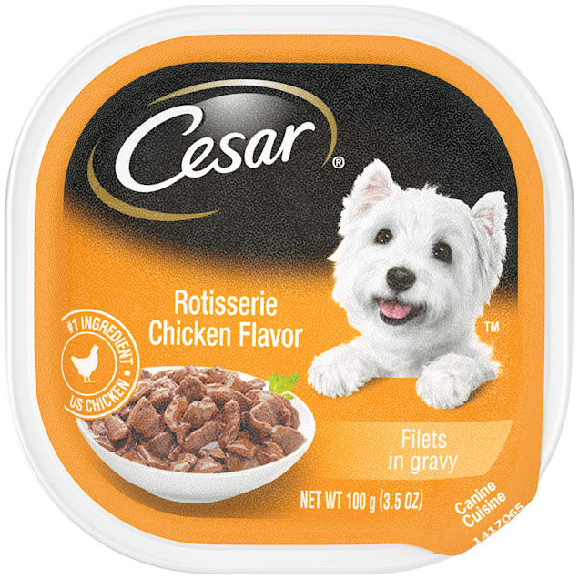 Cesar Canine Cuisine Cuts in Gravy Grain Free Chicken Wet Dog Food - 3.5 oz - Case of 24  