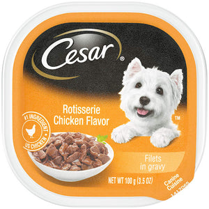Cesar Canine Cuisine Cuts in Gravy Grain Free Chicken Wet Dog Food - 3.5 oz - Case of 24