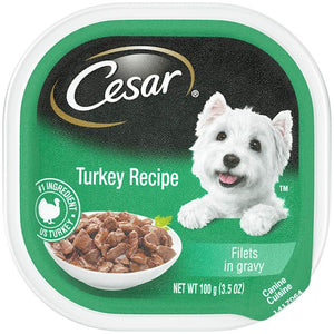 Cesar Canine Cuisine Cuts in Gravy Grain Free Turkey Wet Dog Food - 3.5 oz - Case of 24