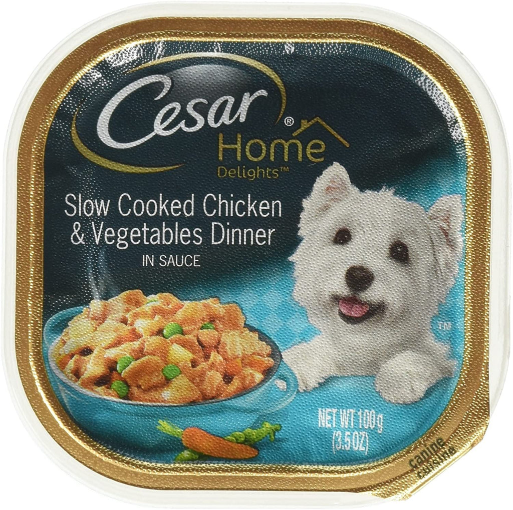 Cesar Canine Cuisine Home Delights Chicken & Vegetable Wet Dog Food - 3.5 oz - Case of ...