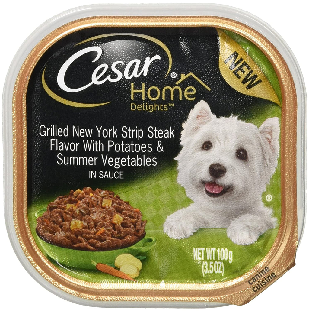 Cesar Canine Cuisine Home Delights NY Strip w/Potatoes & Summer Vegetables Wet Dog Food...