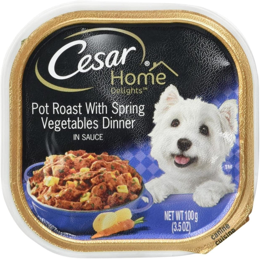 Cesar Canine Cuisine Home Delights Pot Roast & Vegetable Wet Dog Food - 3.5 oz - Case o...