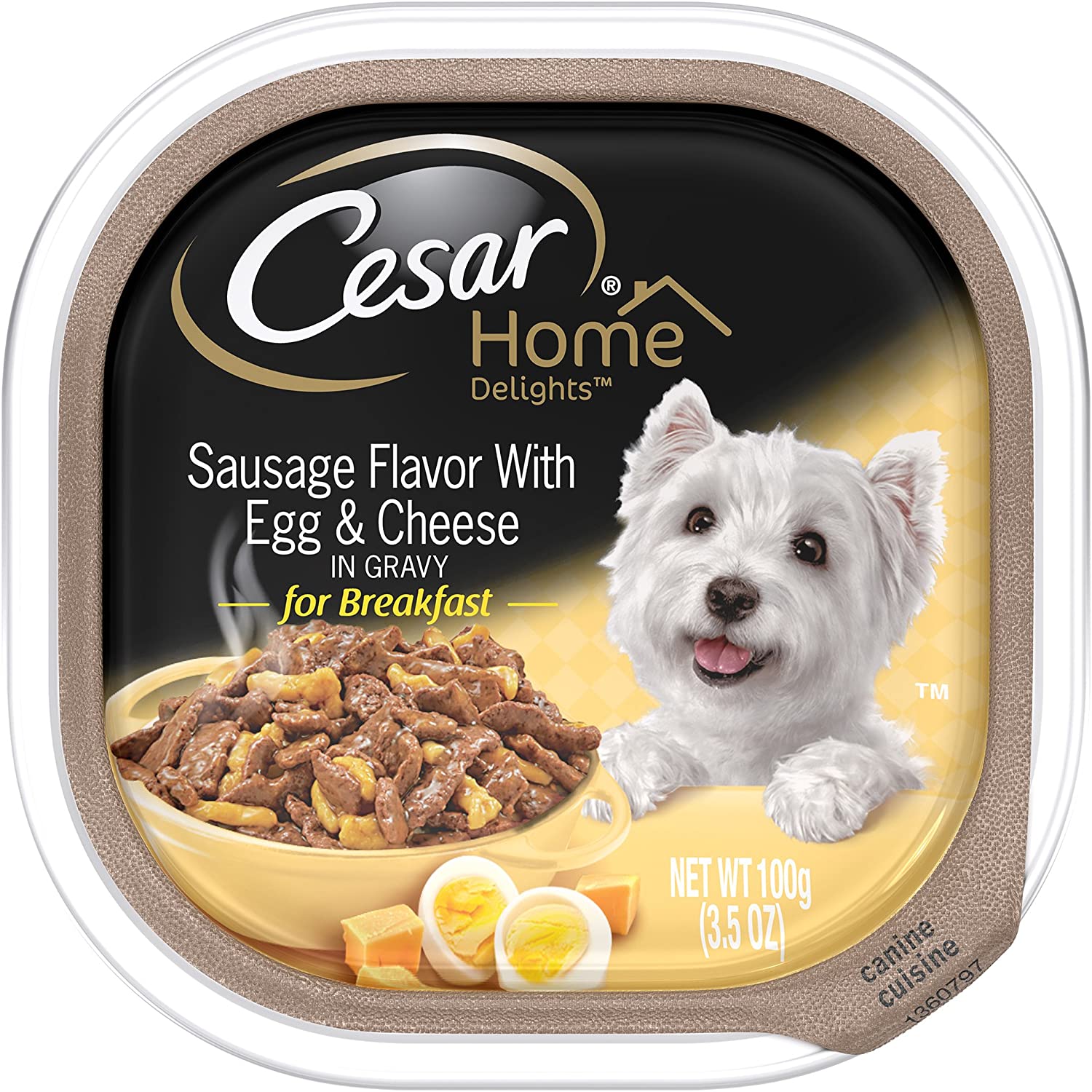 Cesar Canine Cuisine Home Delights Sausage Egg & Cheese Wet Dog Food - 3.5 oz - Case of 24  