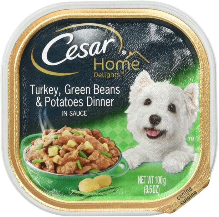Cesar Canine Cuisine Home Delights Turkey, Potato & Green Bean Wet Dog Food - 3.5 oz - ...