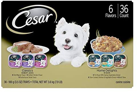 Cesar Canine Cuisine Mixed Multi-Pack Wet Dog Food - 3.5 oz - Case of 36  