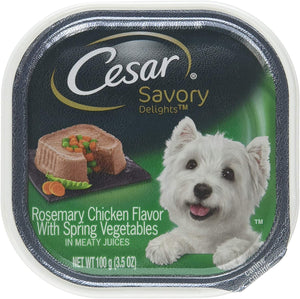 Cesar Canine Cuisine Savory Rosemary Chicken Flavor with Vegetables Wet Dog Food - 3.5 ...