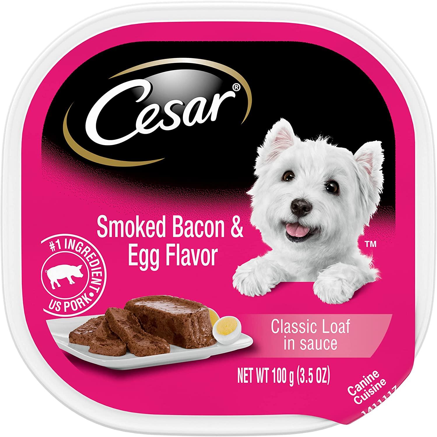 Cesar Canine Cuisine Sunrise Bacon & Eggs Flavor Wet Dog Food - 3.5 oz - Case of 24  